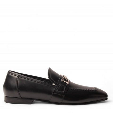 Italian Men Black Vernis Leather Shoe #4729