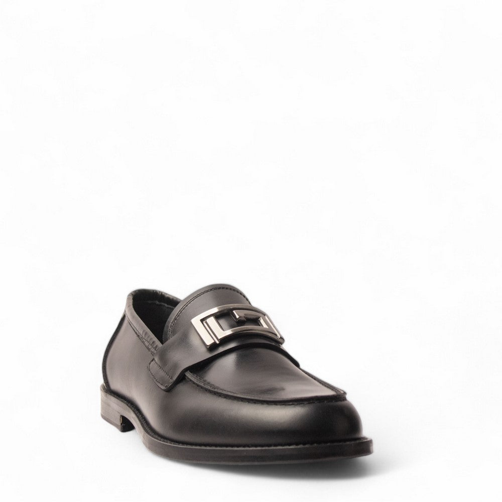 Italian Men Black Vernis Leather Shoe #4737