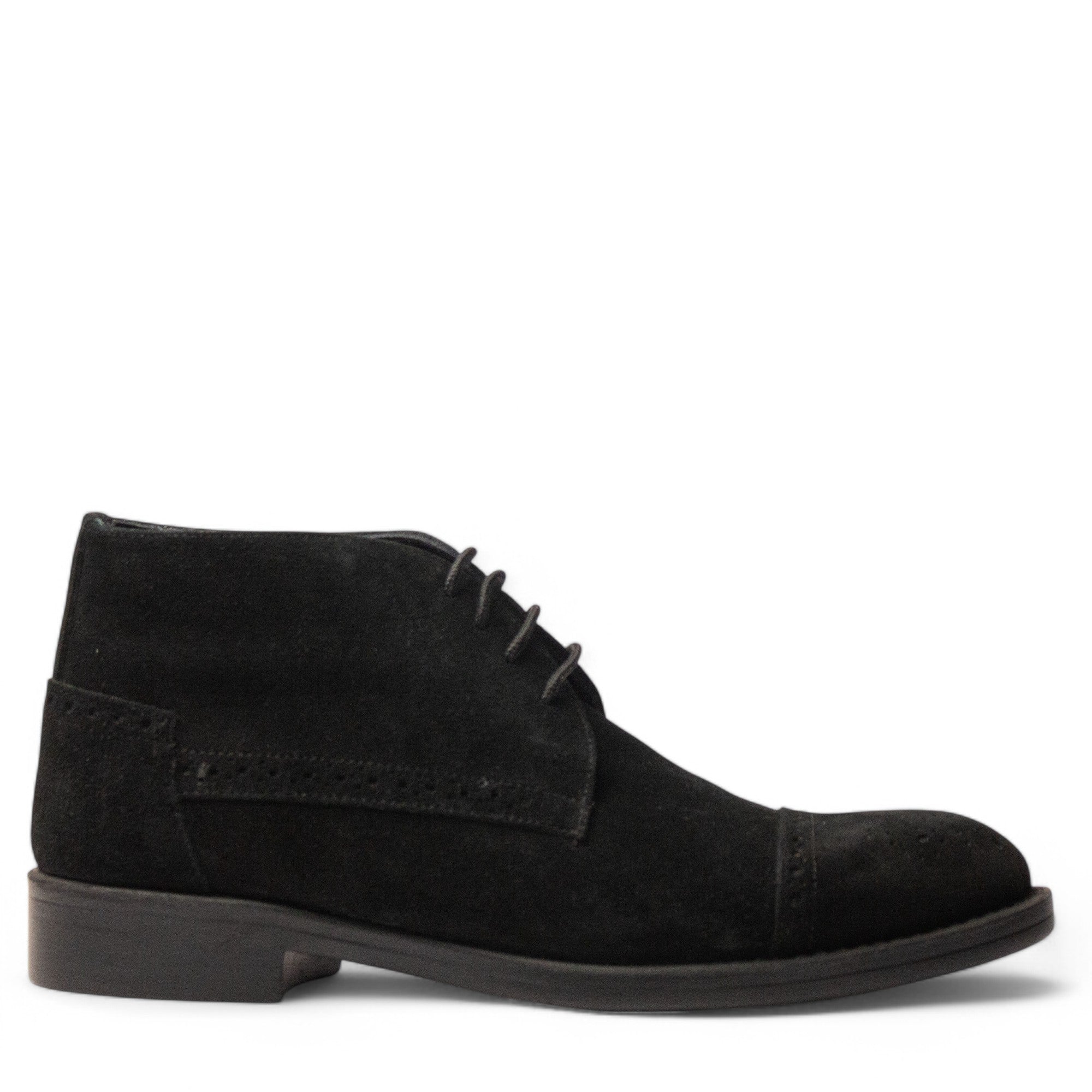 Men Black Chamois HalfBoot #4758