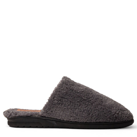 Men Grey Fur Slipper #4767
