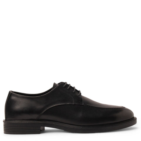 Men Black Leather Shoe #4772