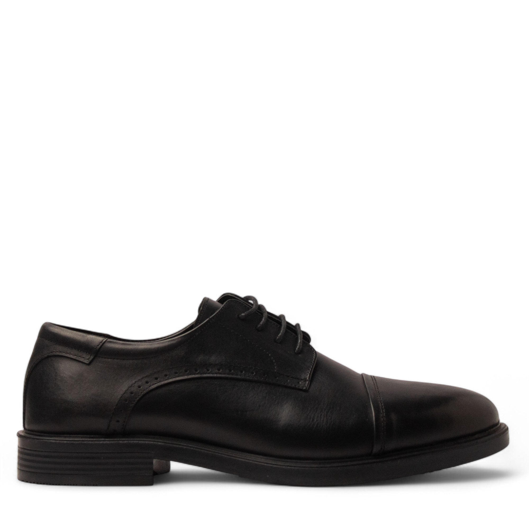 Men Black Leather Shoe #4773