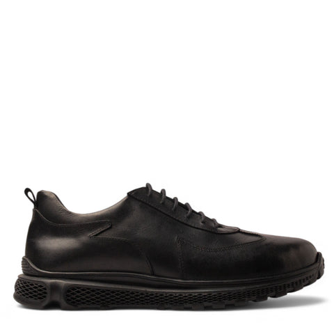 Men Black Leather Shoe #4774