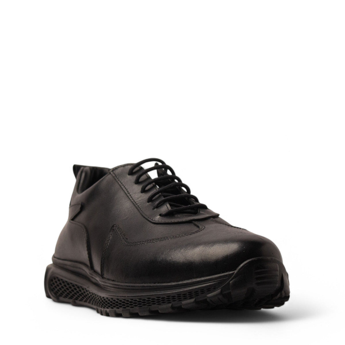 Men Black Leather Shoe #4774