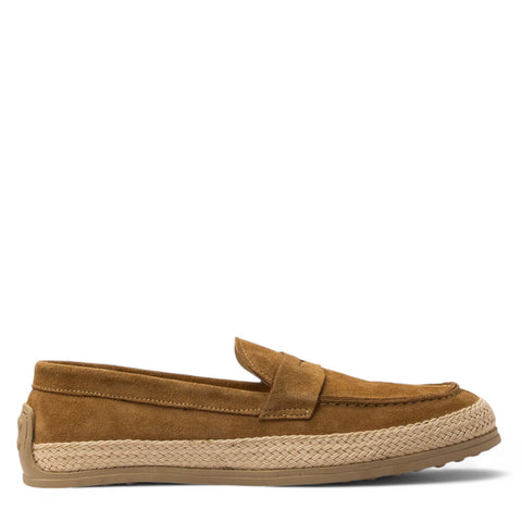 Men Beige Chamois Espadrilles #4778