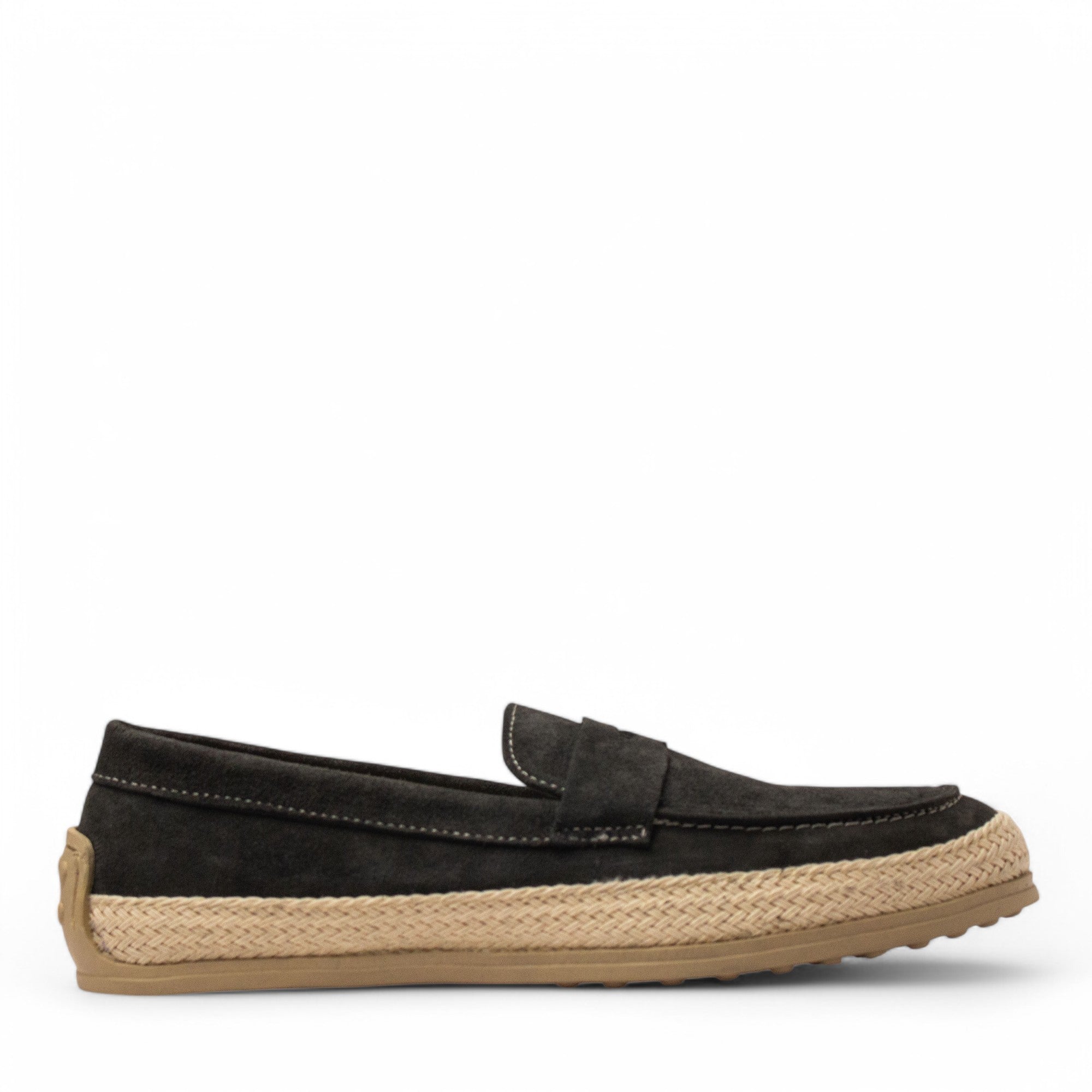 Men Grey Chamois Espadrilles #4780