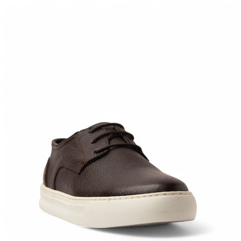 Men Brown Leather Espadrilles #4792