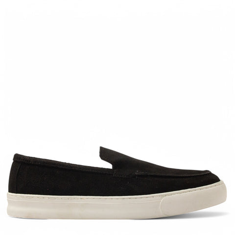 Men Black Chamois Espadrilles #4796