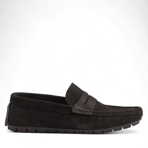 Men Black Chamois Espadrilles #4824