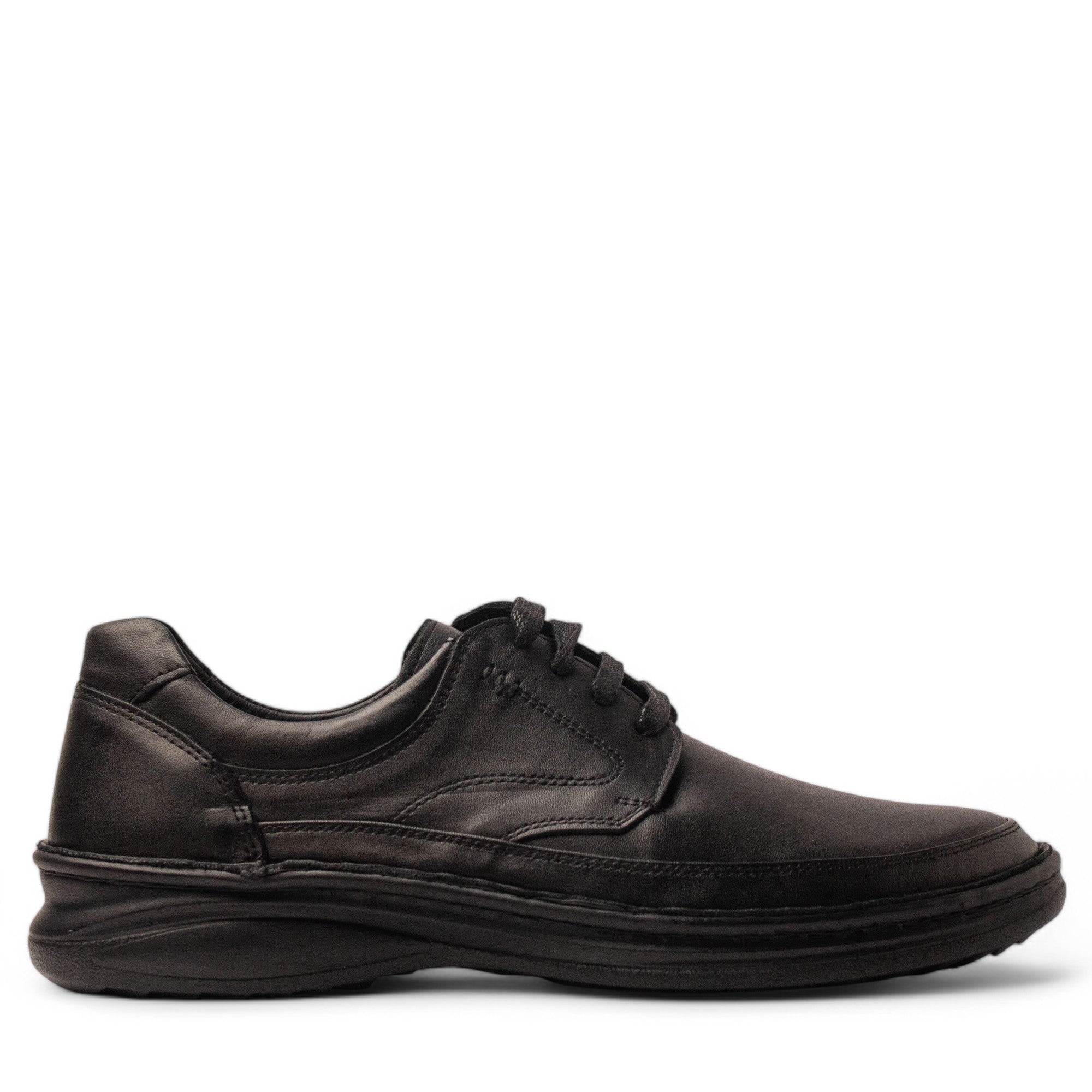Men Black Leather Shoe #4844