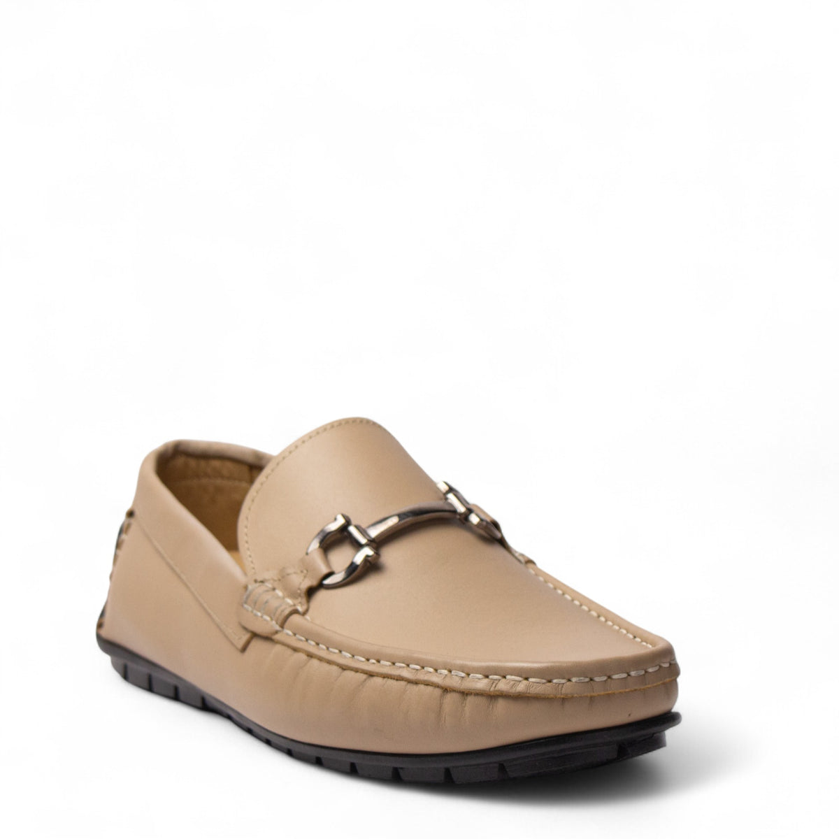 Men Beige Leather Espadrilles #4854