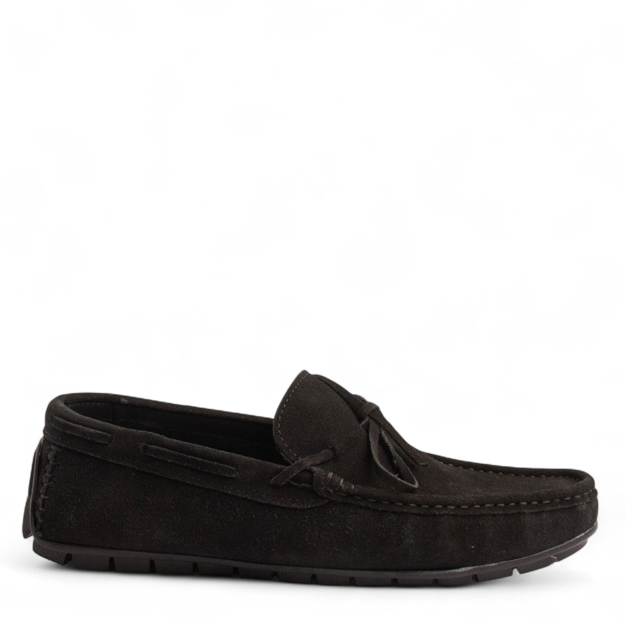 Men Black Chamois Espadrilles #4869
