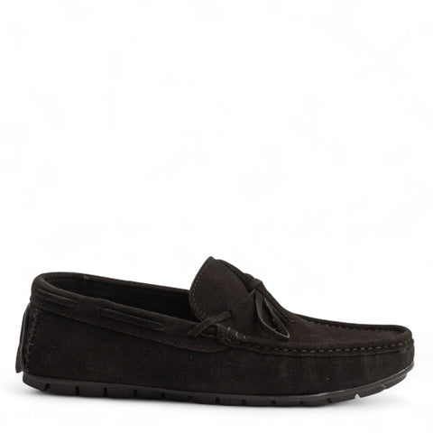 Men Black Chamois Espadrilles #4869
