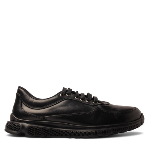 Men Black Leather Shoe #4883