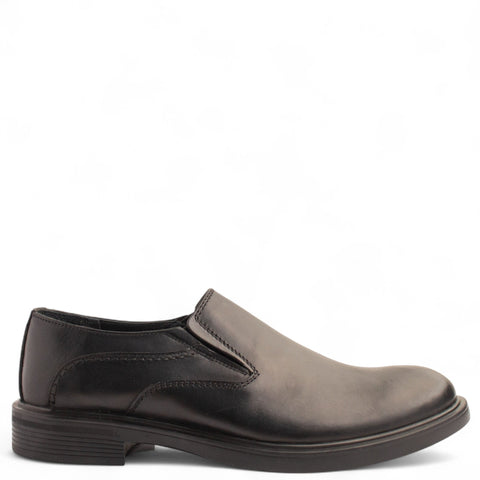 Men Black Leather Shoe #4896