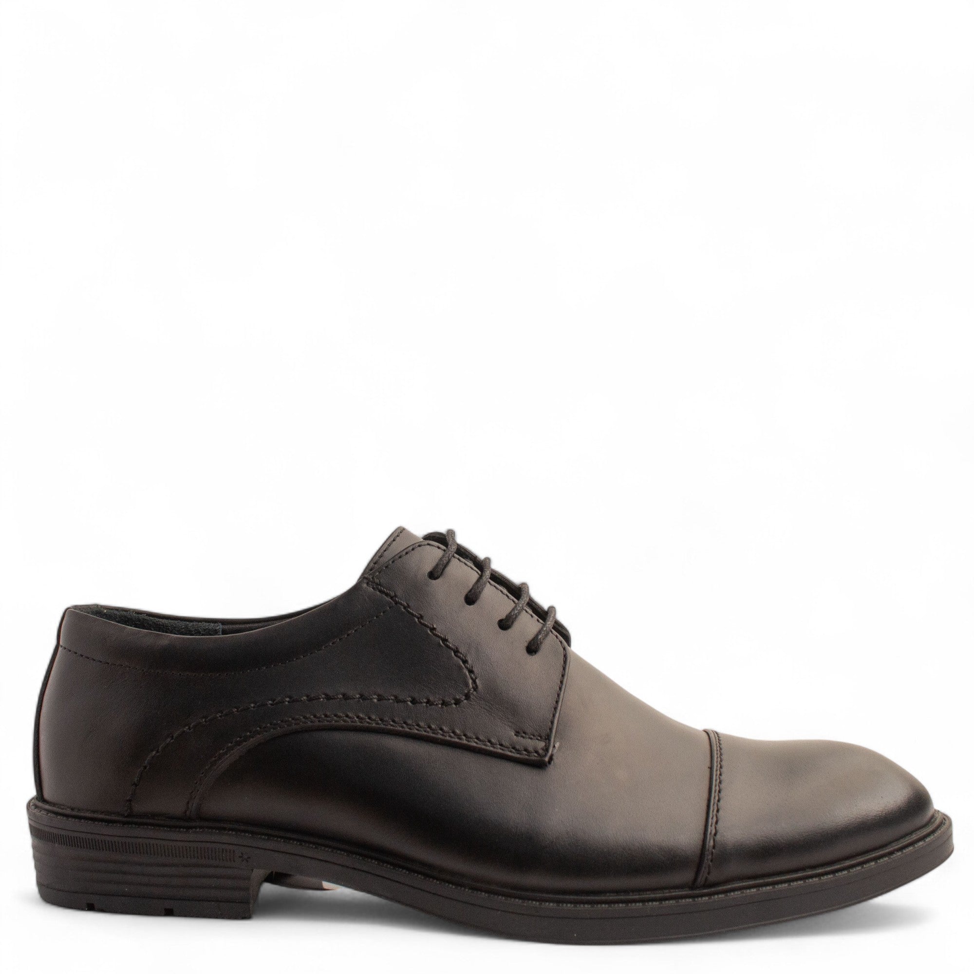 Men Black Leather Shoe #4901