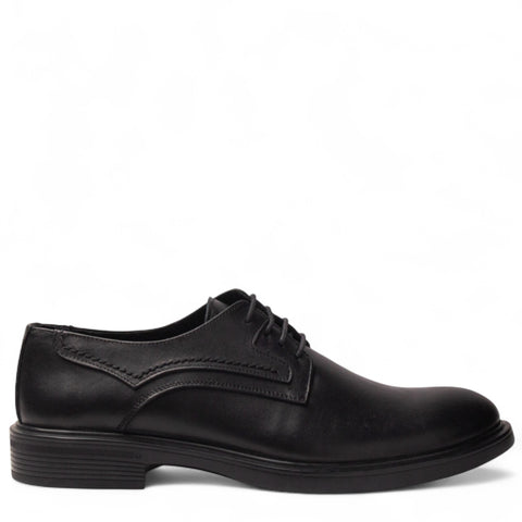 Men Black Leather Shoes #4904