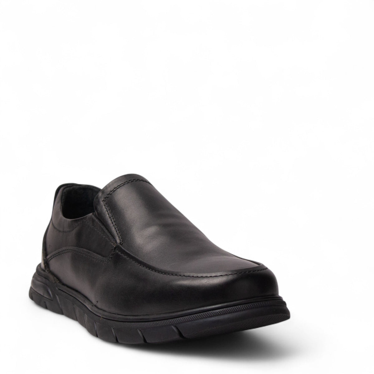 Men Black Leather Shoes #4908