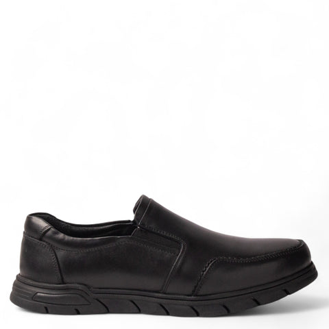 Men Black Leather Shoes #4910