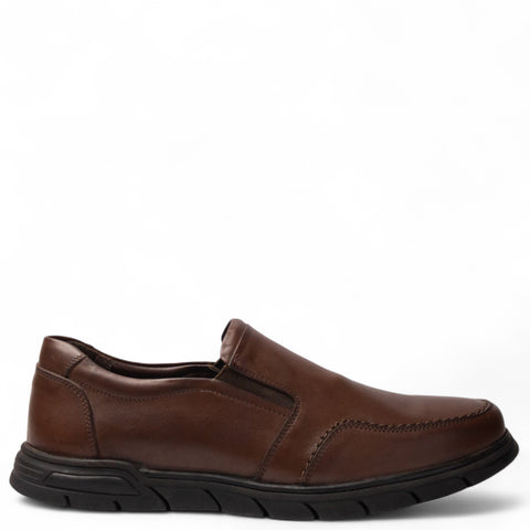 Men Brown Leather Shoes #4911