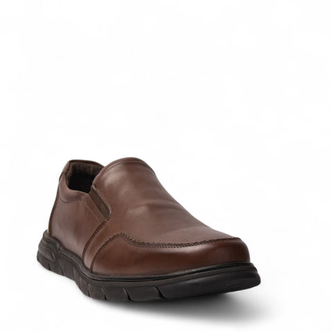 Men Brown Leather Shoes #4911
