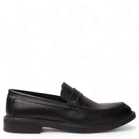 Men Black Leather Shoes #4913