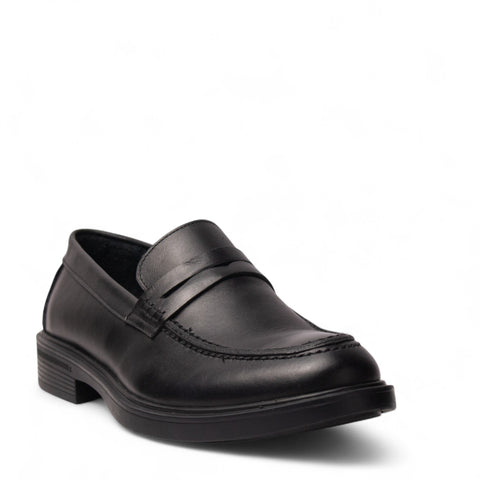 Men Black Leather Shoes #4913