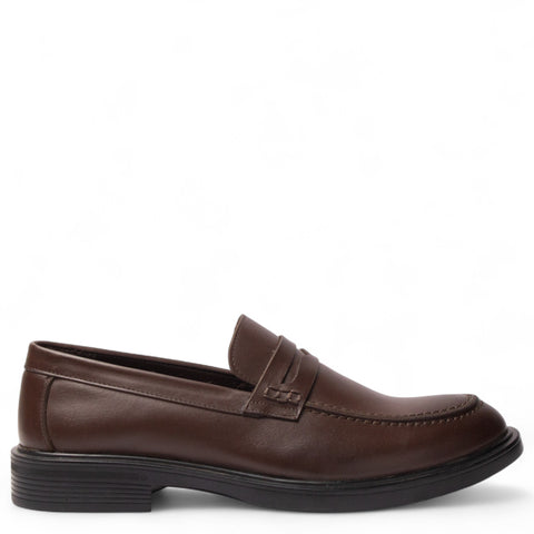 Men Brown Leather Shoes #4914