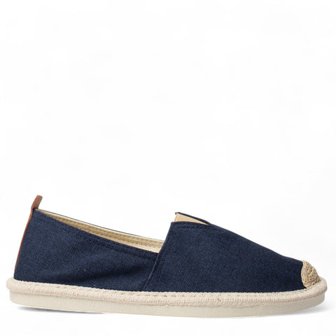 Europeon Union Men Dark Blue Cloth Espadrilles #4928