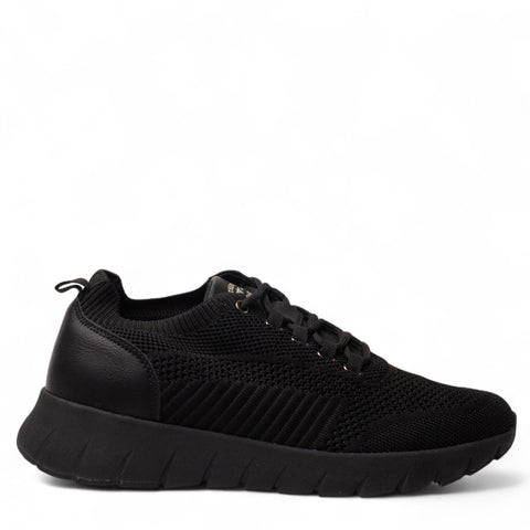 Europeon Union Men Black Cloth Shoes #4947