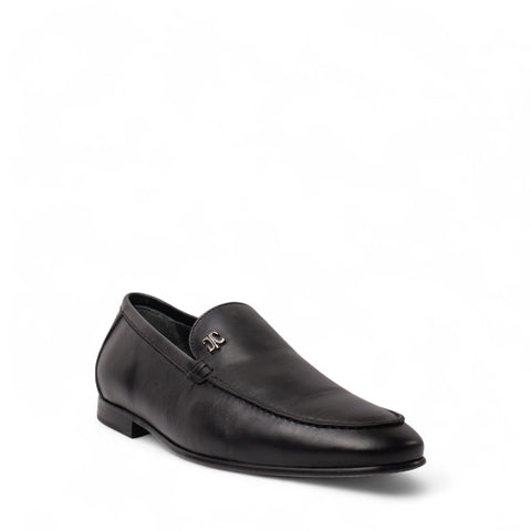Italian Men Black Leather Shoes #4966