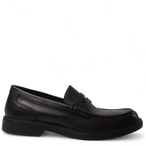 Italian Men Black Leather Shoes #4977