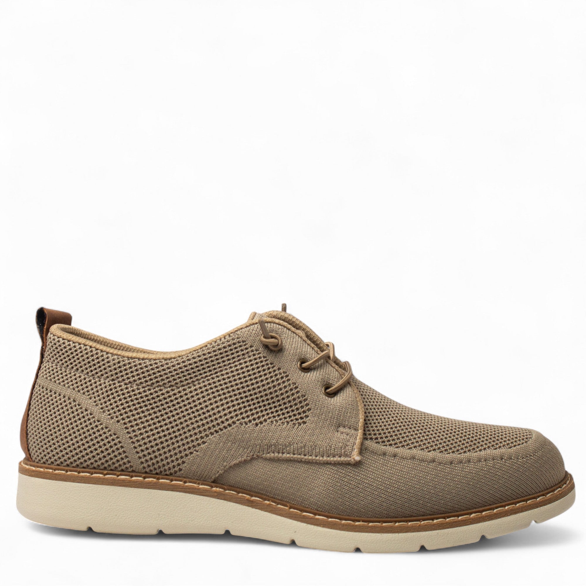 Italian Men Grey Cloth Shoes #4982
