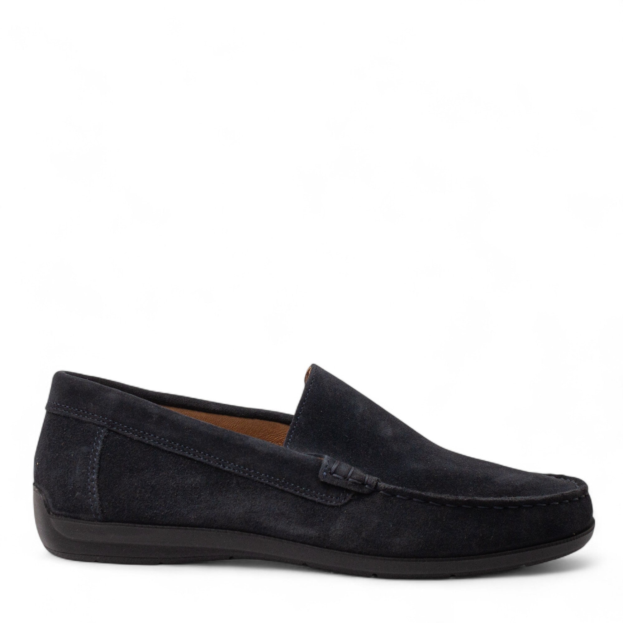 Italian Men Dark Blue Chamois Espadrilles #4986