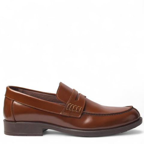 Men Brown VernisLeather Shoes #5003