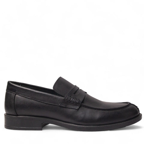 Men Black Leather Shoes #5004