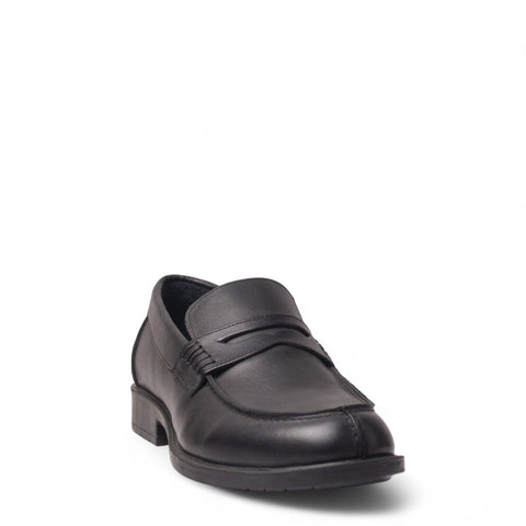 Men Black Leather Shoes #5004