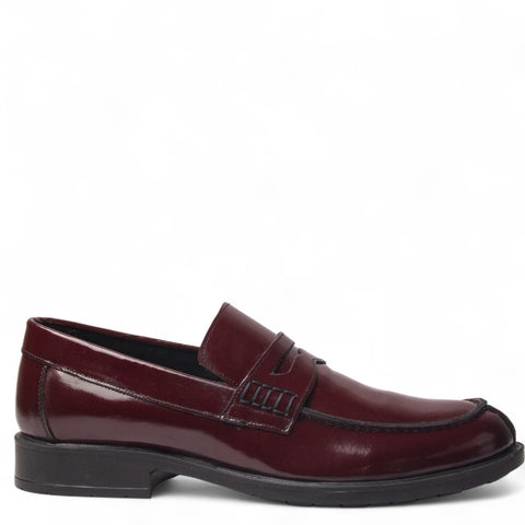 Men Maroon VernisLeather Shoes #5006