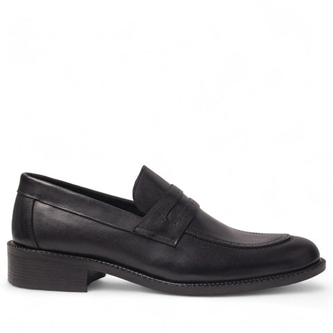 Men Black Leather Shoes #5013