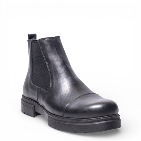 Men Black Leather Hal fBoot #5016