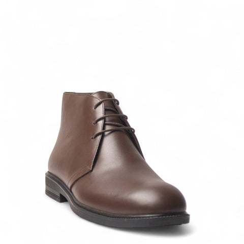 Men Brown Leather HalfBoot #5019