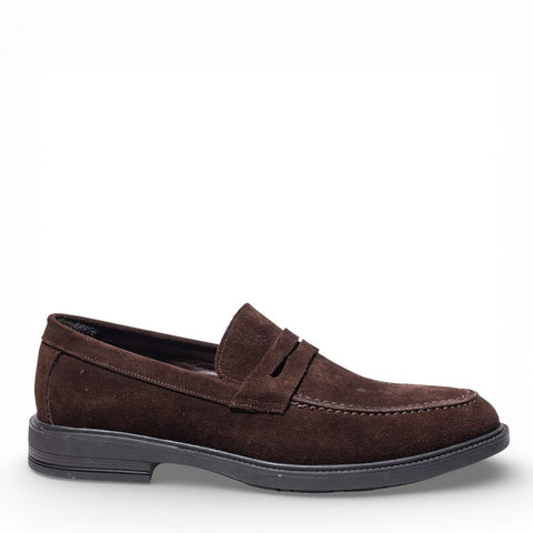 Men Brown Chamois Shoes #5026