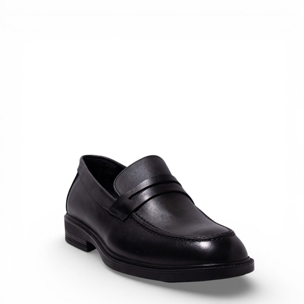 Men Black Leather Shoes #5029