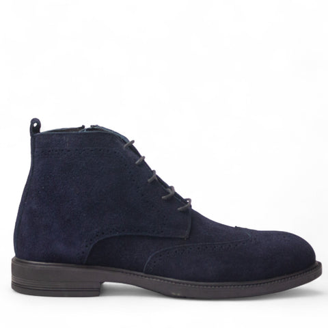 Men Navy Chamois HalfBoot #5036