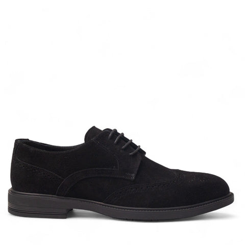 Men Black Chamois Shoes #5044