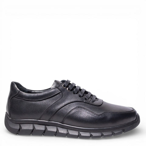 Men Black Leather Shoes #5047
