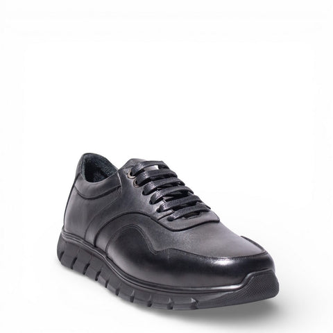 Men Black Leather Shoes #5047