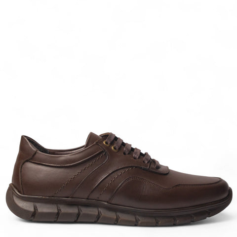 Men Brown Leather Shoes #5048