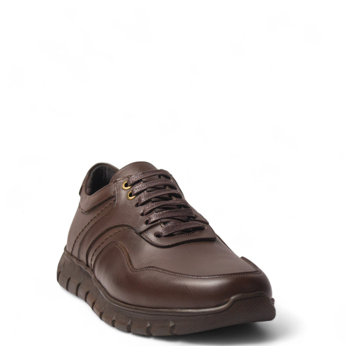 Men Brown Leather Shoes #5048
