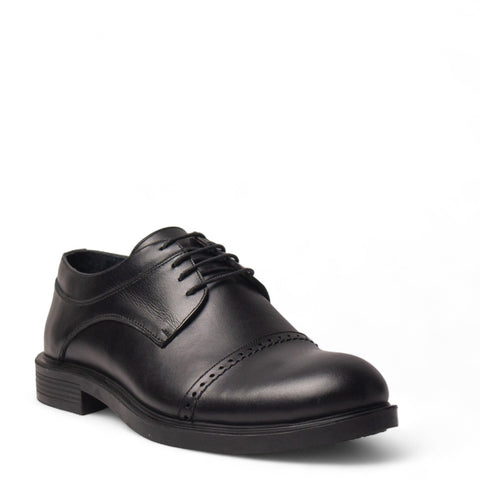 Men Black Leather Shoes #5050